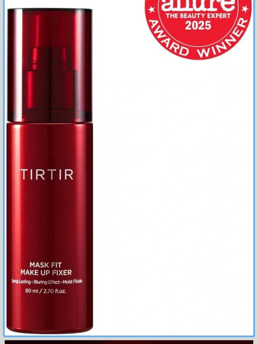 TIRTIR Mask Fit Makeup Fixer & Waterproof Setting Spray Duo — Red and Pink